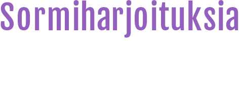 Sormiharjoituksia klassisen musiikin keinoin